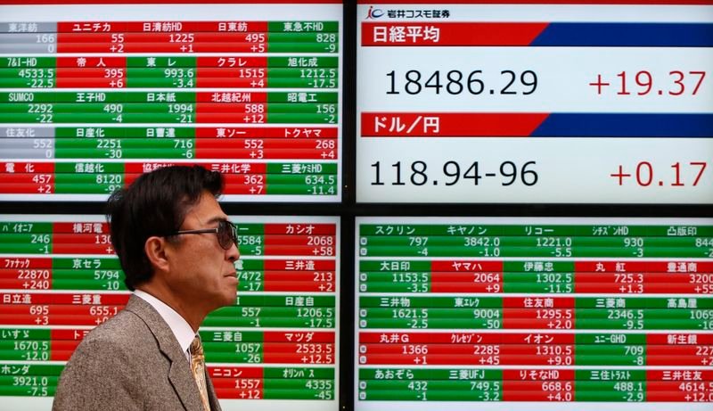 asian-stocks-buoyed-by-tech;-japan-coasts-past-q4-recession-by-investing.com