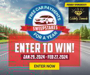 Free car payments for a year - Enter to win!