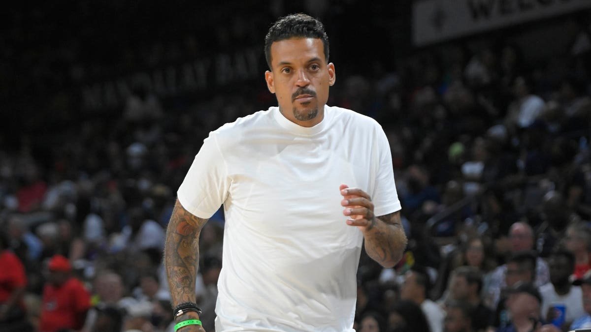 Matt Barnes at WNBA game