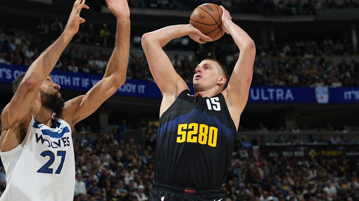 jokic-scores-40,-nuggets-shut-down-edwards-in-112-97-win-over-wolves-for-a-3-2-series-lead