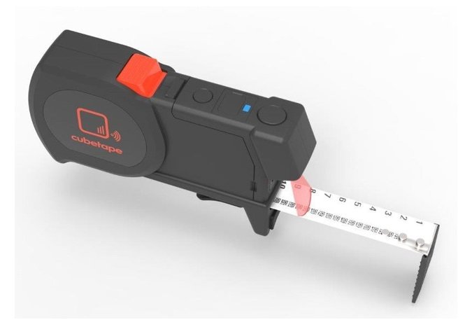Cubetape, a hand-held measuring tape with digital output and an integrated scanner, facilitates dimension measuring and scanning