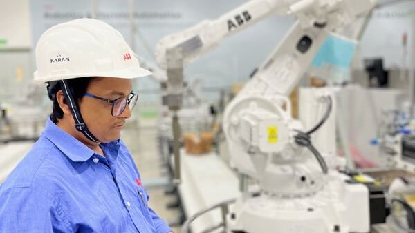 File photo from an ABB India factory. 