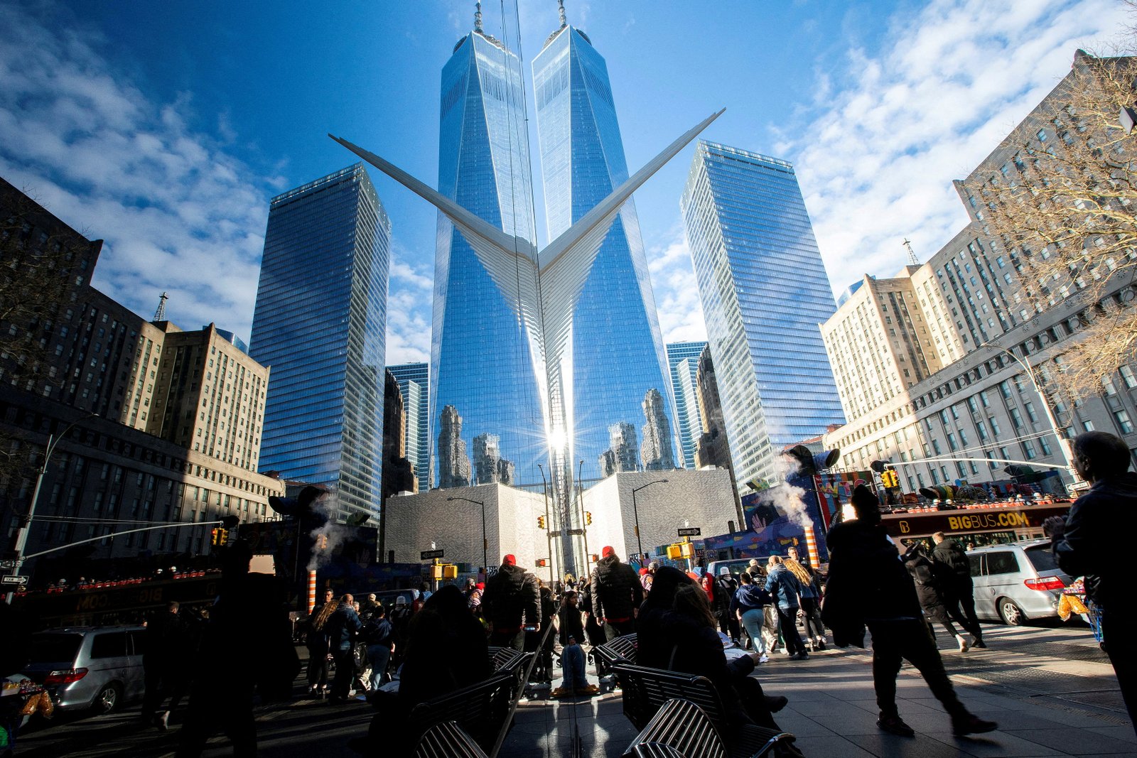 The financial district near the New York Stock Exchange is pictured in New York