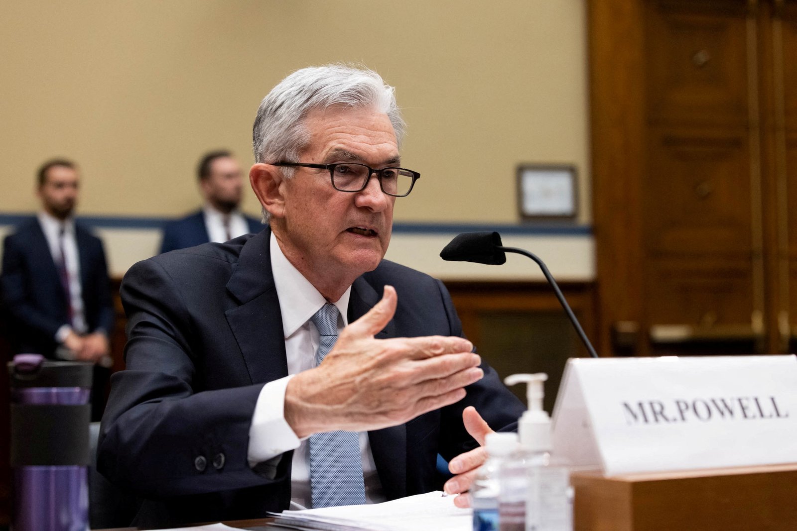 Federal Reserve Chair Powell testifies on Capitol Hill in Washington