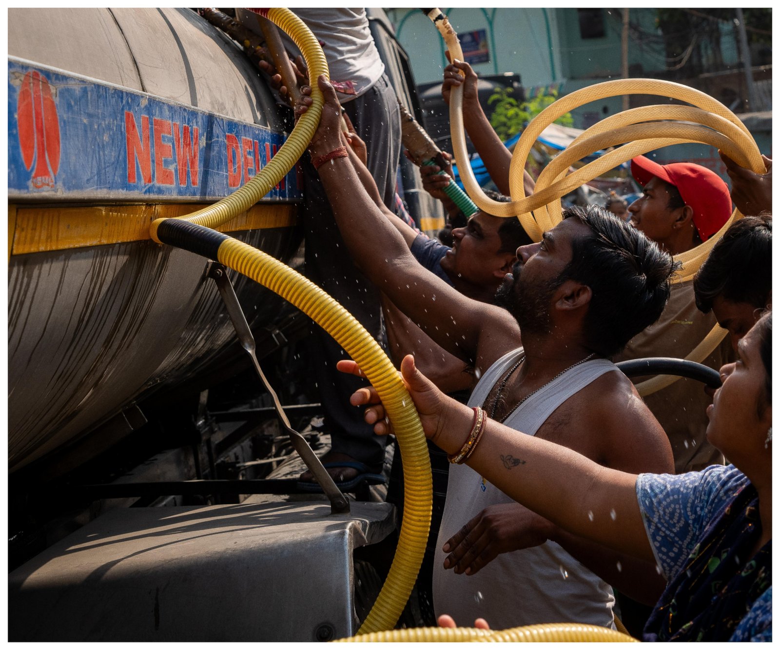 Water tanker, water crisis, heatwave
