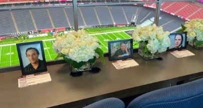 Houston Texans media center tributes