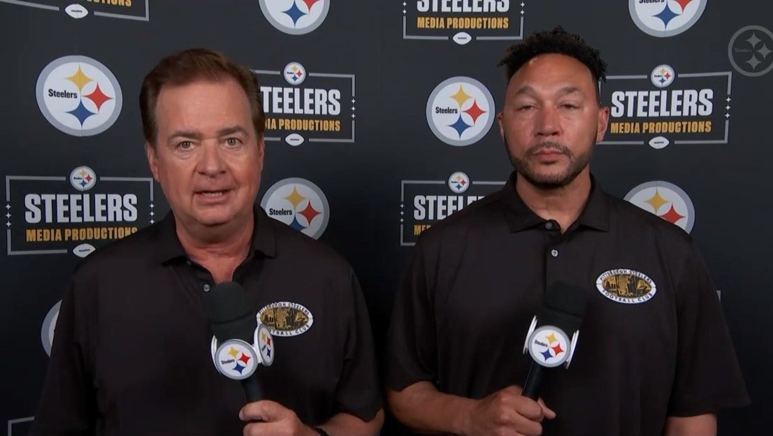 After Mitch Trubisky threw an interception against the Steelers. Pittsburgh announcer Bob Pompeani was sure to note he'd seen it before. Photo Credit: KDKA