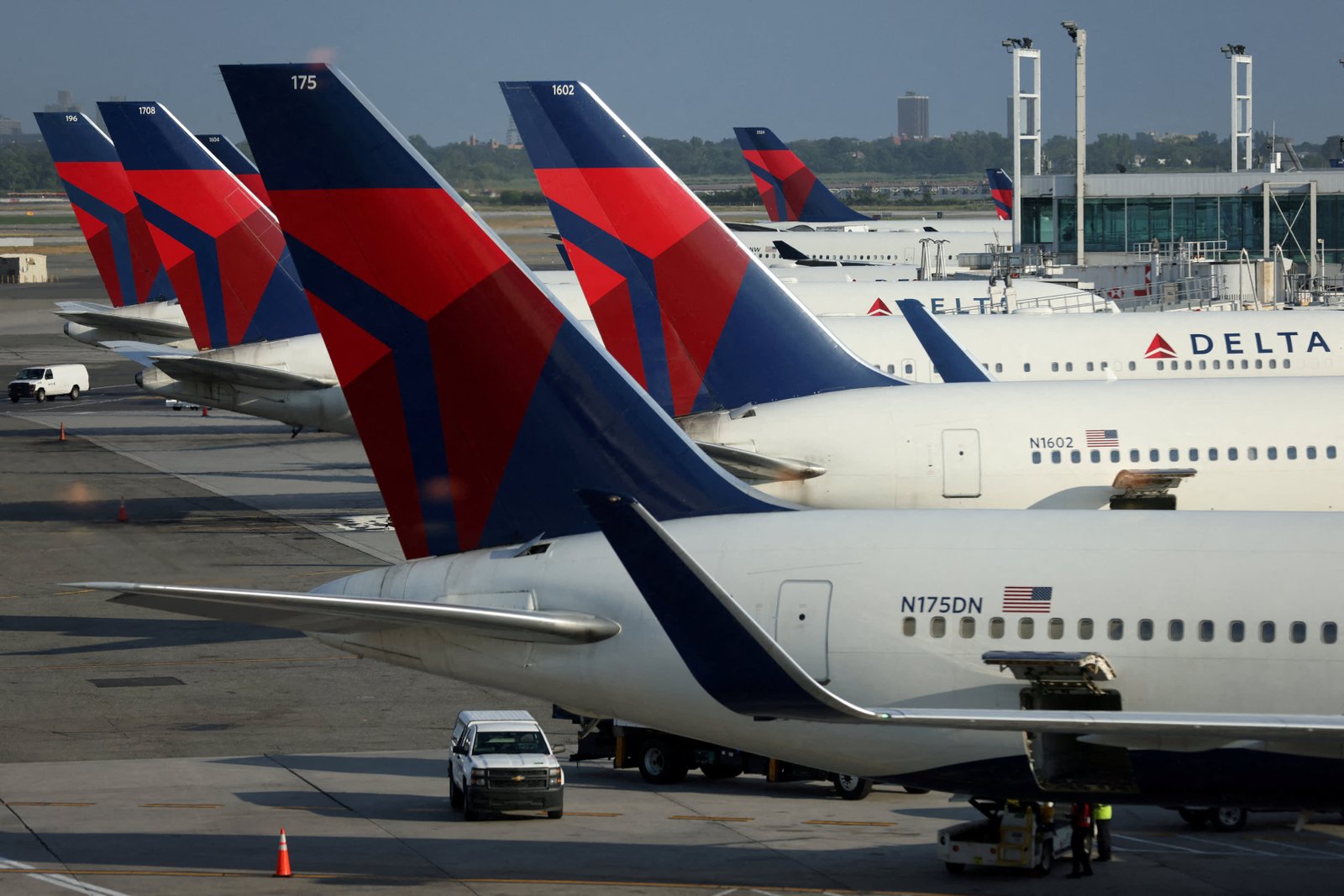 Delta Air Lines planes are seen at John F. Kennedy International Airport on the July 4th weekend in Queens, New York City, U.S., July 2, 2022. 