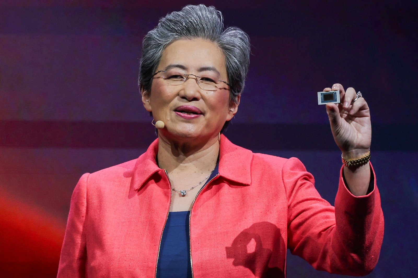 AMD CEO Lisa Su makes the opening speech at COMPUTEX forum in Taipei, Taiwan June 3, 2024. 