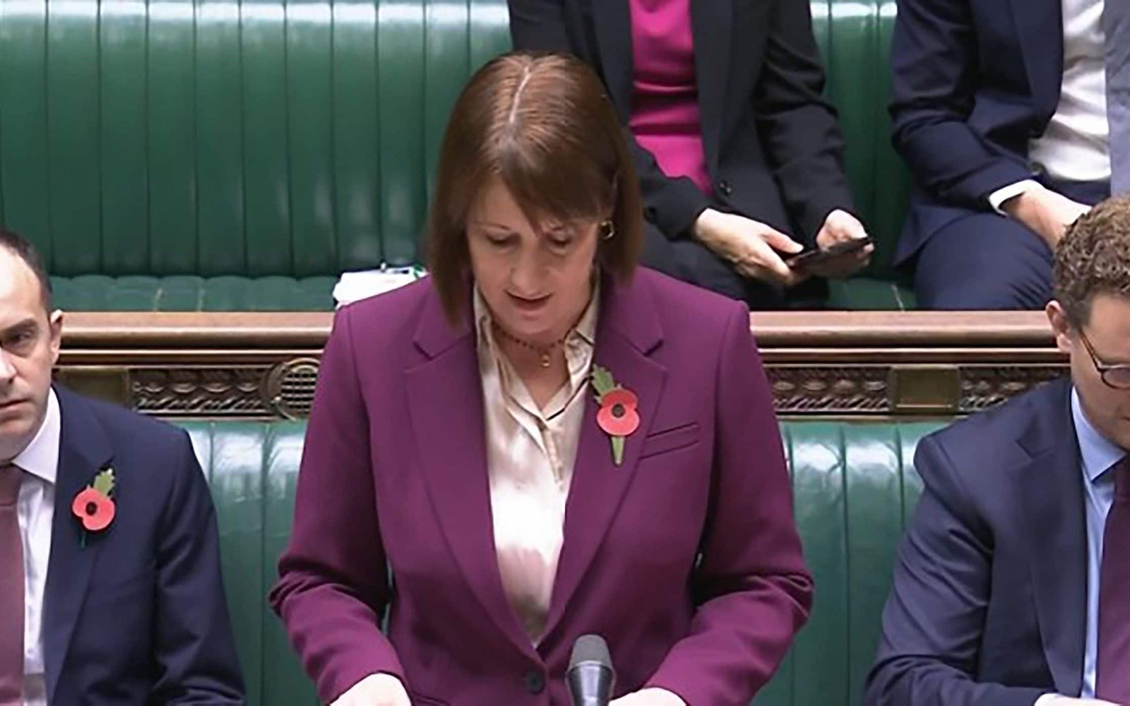 Rachel Reeves speaking during Treasury Questions in the Commons