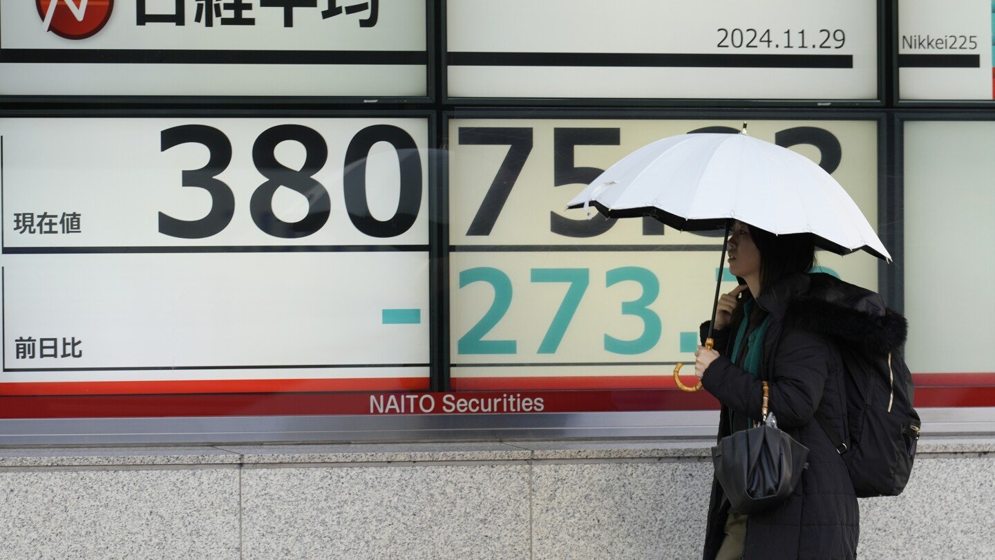stock-market-today:-asian-shares-are-mixed,-with-us-markets-closed-for-thanksgiving
