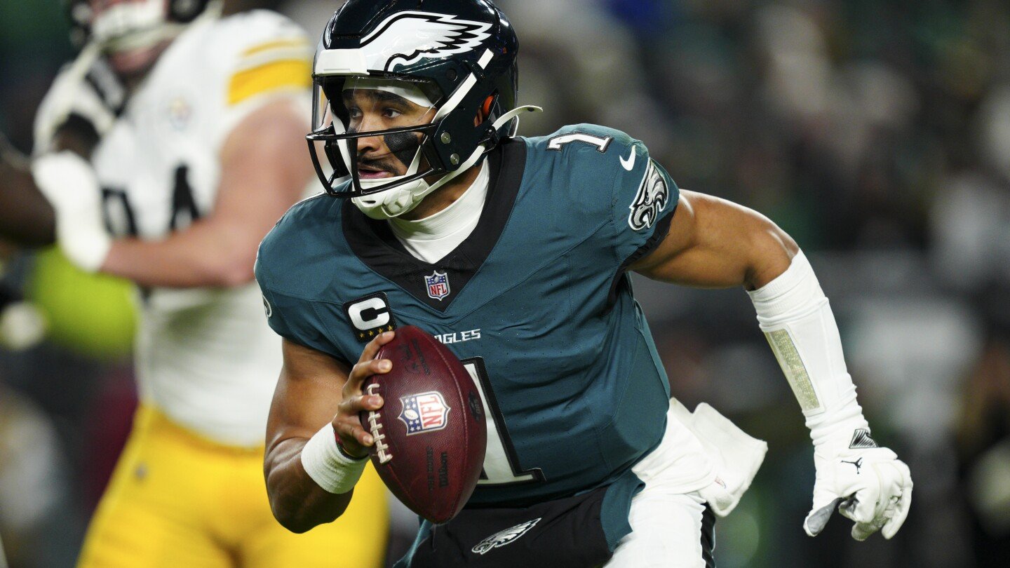jalen-hurts-accounts-for-3-tds-and-steelers-beat-steelers-27-13-for-franchise-best-10th-straight-win