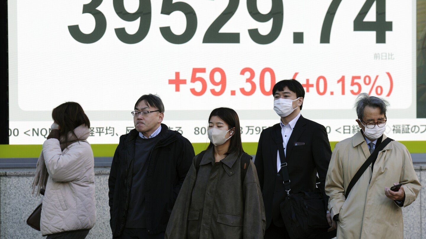 stock-market-today:-asian-shares-fall-as-china-reports-lackluster-data,-while-bitcoin-hits-new-highs