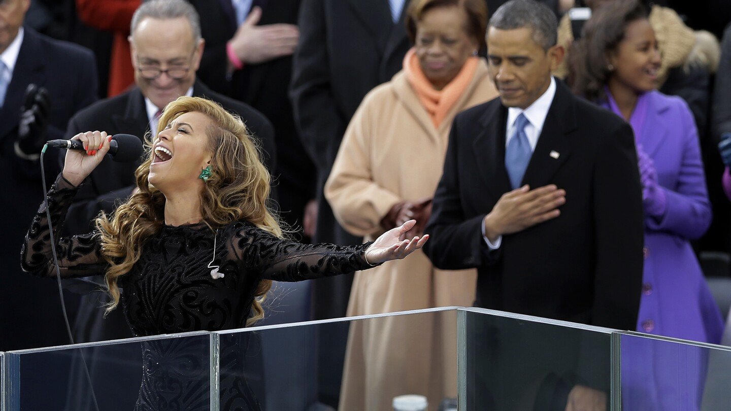 from-beyonce-to-lady-gaga,-who-else-sang-the-national-anthem-at-presidential-inaugurations?