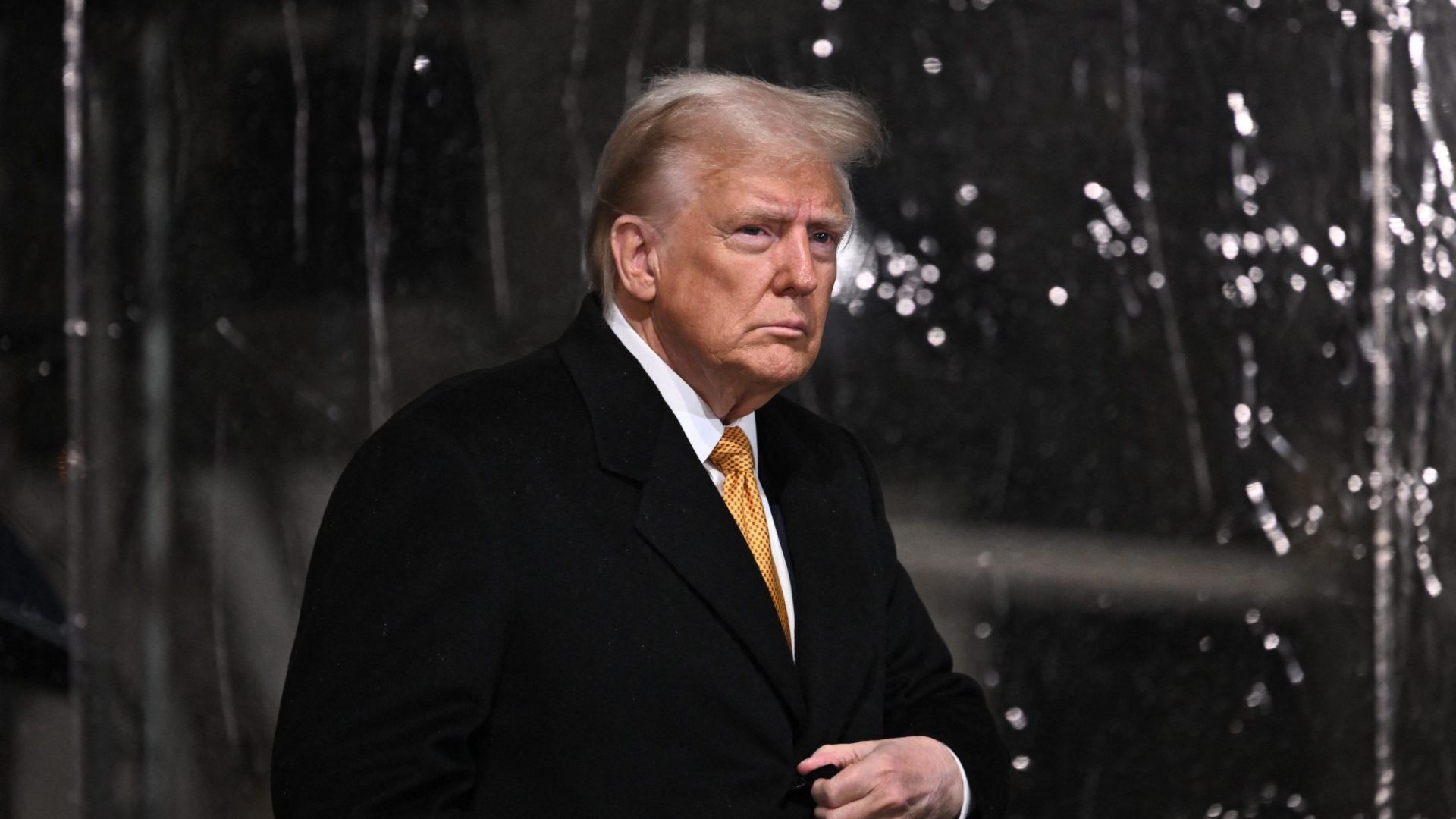 US President Elect, Donald Trump attends the welcome ceremony at official reopening ceremony of Notre-Dame Cathedral in Paris, France on December 7, 2024, after more than five-years of reconstruction work following the April 2019 fire.