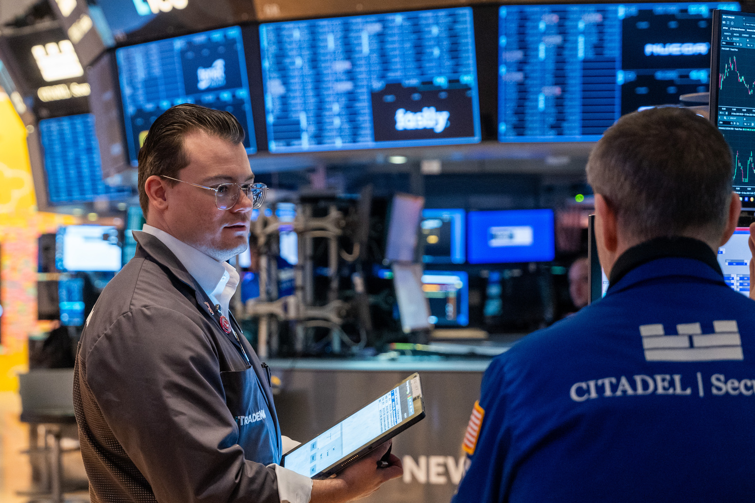 New York Stock Exchange Opens For First Day Of Trading In 2025