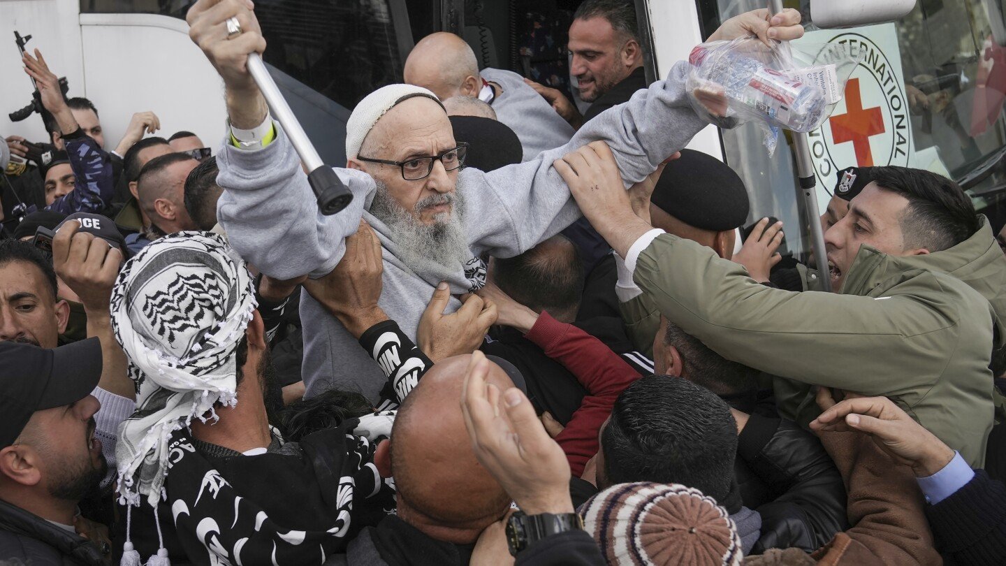 middle-east-latest:-3-israeli-hostages-and-dozens-of-palestinian-prisoners-set-to-be-freed