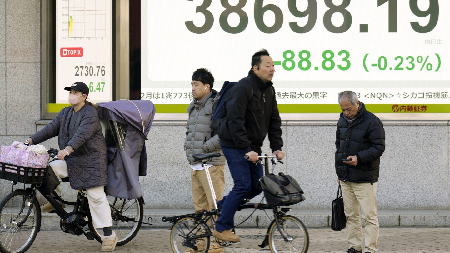 stock-market-today:-asian-shares-trade-mixed-after-wall-street-slumps-on-trump-tariff-worries