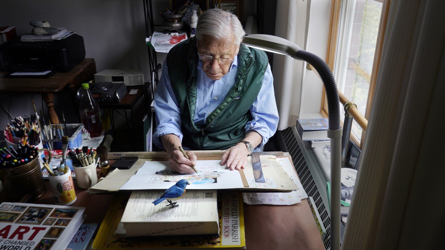 new-hampshire-artist-whose-‘daily-doodle’-pandemic-project-lasted-1,727-days-dies-at-92