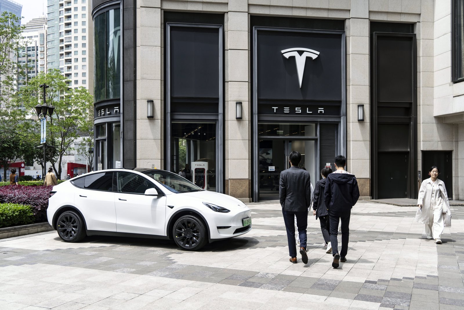 A Tesla showroom in Shanghai, China, on Monday, April 29, 2024.