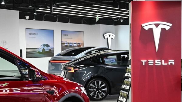 Tesla stock has been dented. Coming into Friday trading, shares were down 30% in February. (Photo: AFP)