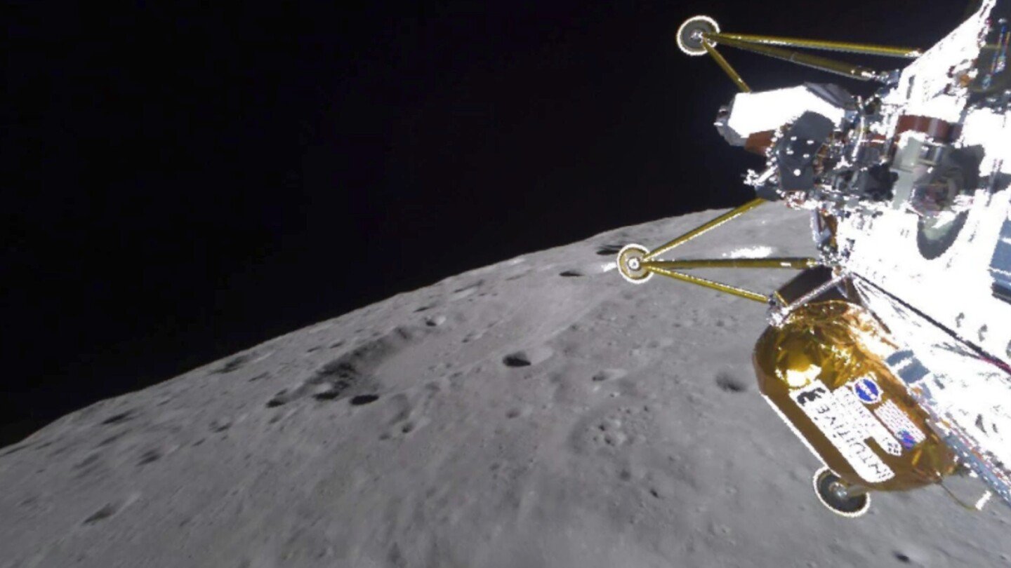 private-lunar-lander-touches-down-on-the-moon,-but-its-condition-is-unknown