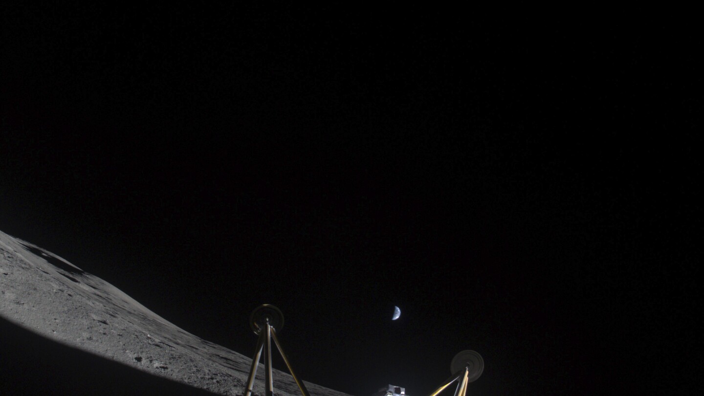 private-lunar-lander-is-declared-dead-after-landing-sideways-in-a-crater-near-the-moon’s-south-pole