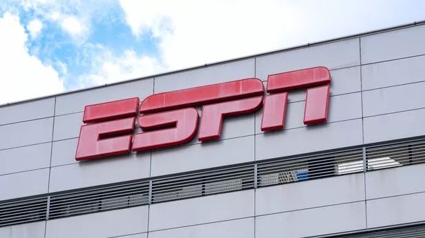 LOS ANGELES, CA - FEBRUARY 09: General View of ESPN at LA Live on February 09, 2024 in Los Angeles, California. (Photo by AaronP/Bauer-Griffin/GC Images)