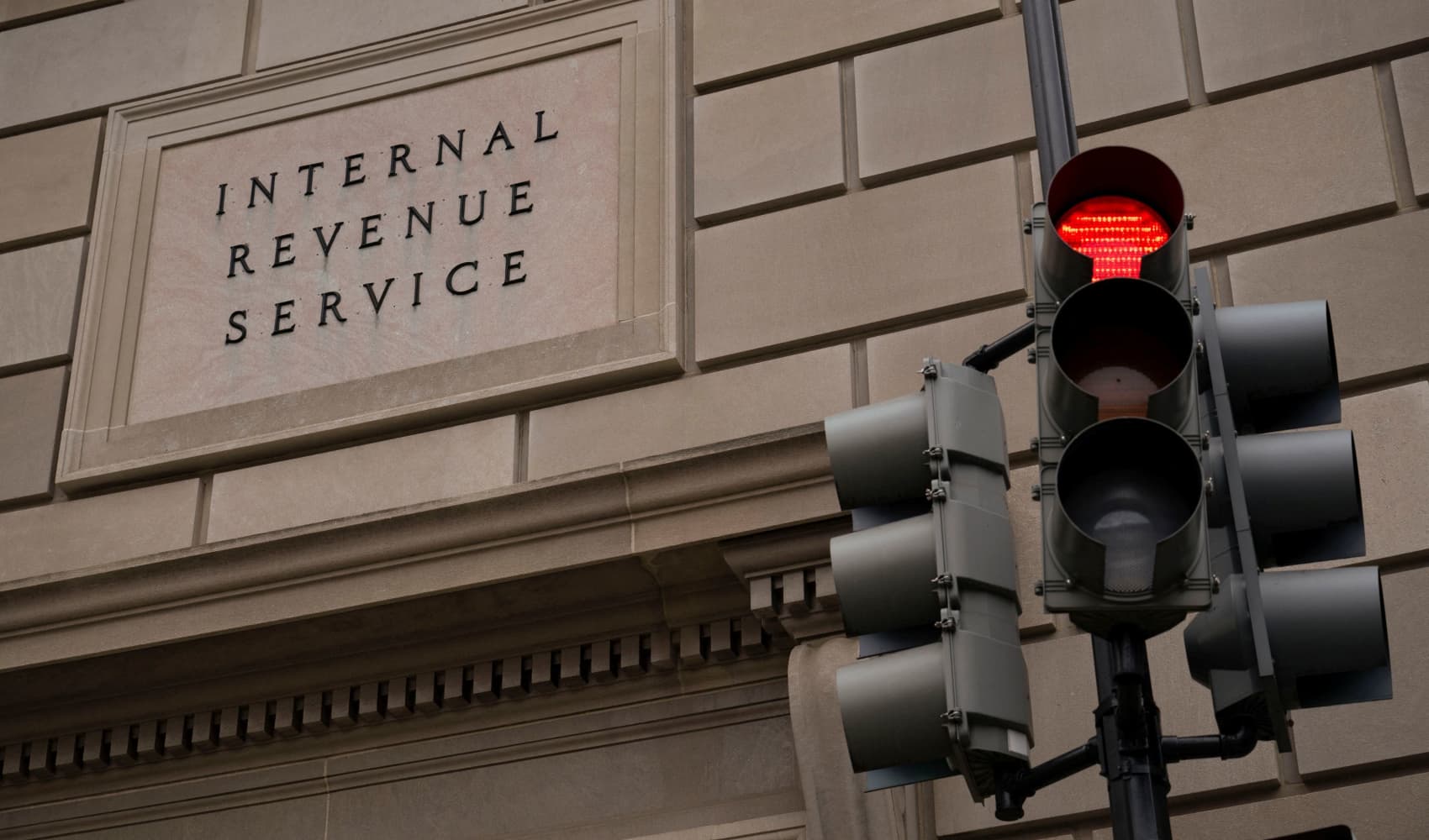A view of the Internal Revenue Service (IRS) building in Washington, D.C., U.S., February 16, 2025. 