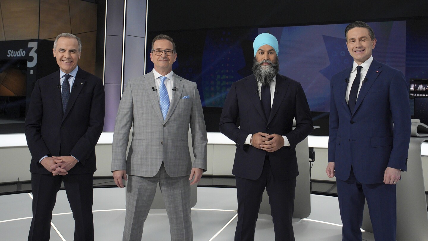carney-says-trump-key-issue-in-canada’s-election,-while-conservative-rival-says-country-needs-change