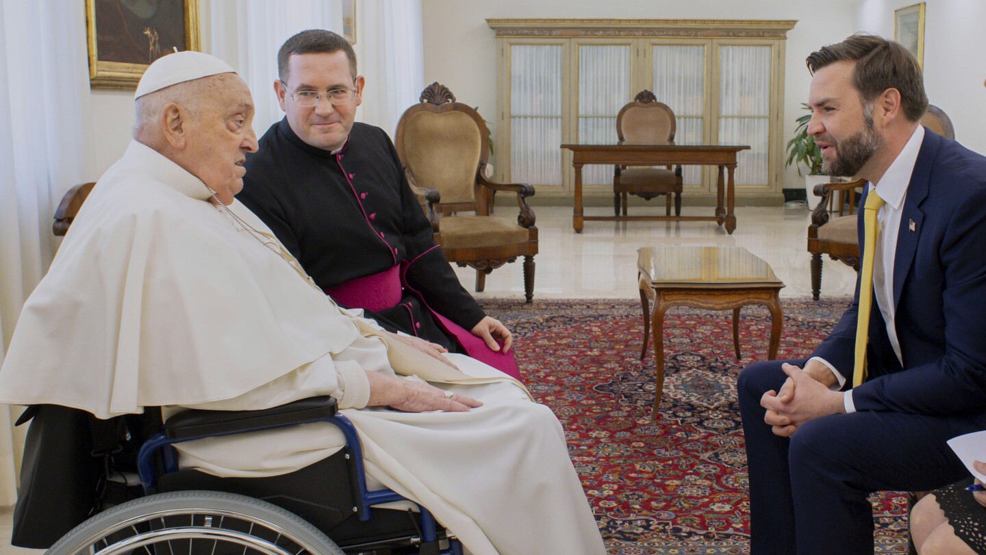 one-day-before-pope-francis’-death,-vice-president-vance-received-an-audience-on-easter-sunday