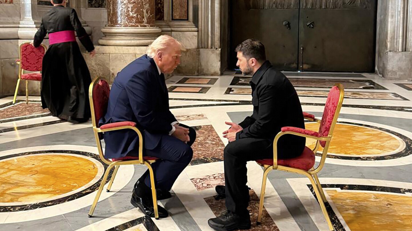 trump-and-zelenskyy-meet-briefly-at-the-vatican-to-discuss-the-russia-ukraine-war