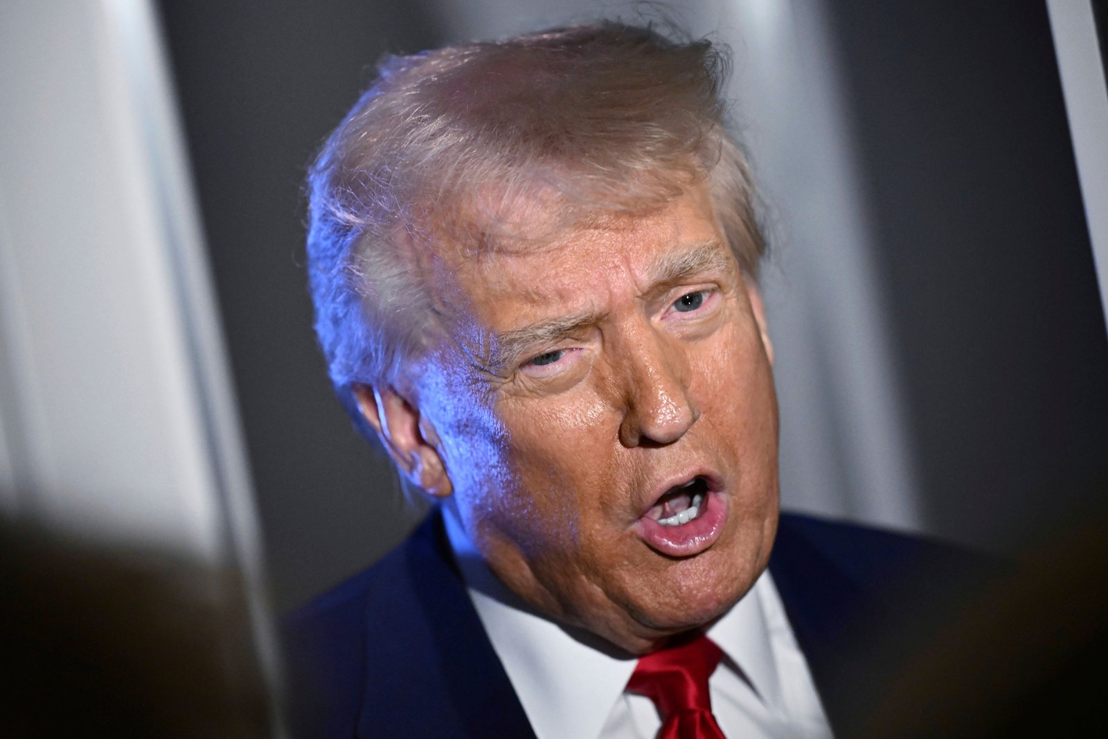 President Donald Trump’s tariffs have led to stock markets plunging (Pool via AP)