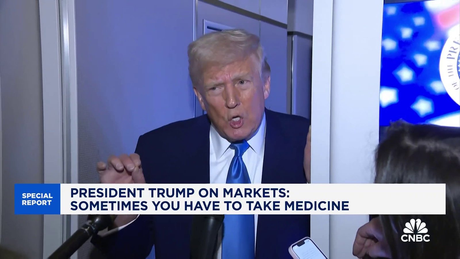 Pres. Trump on market downturn: 'Sometimes you have to take medicine'