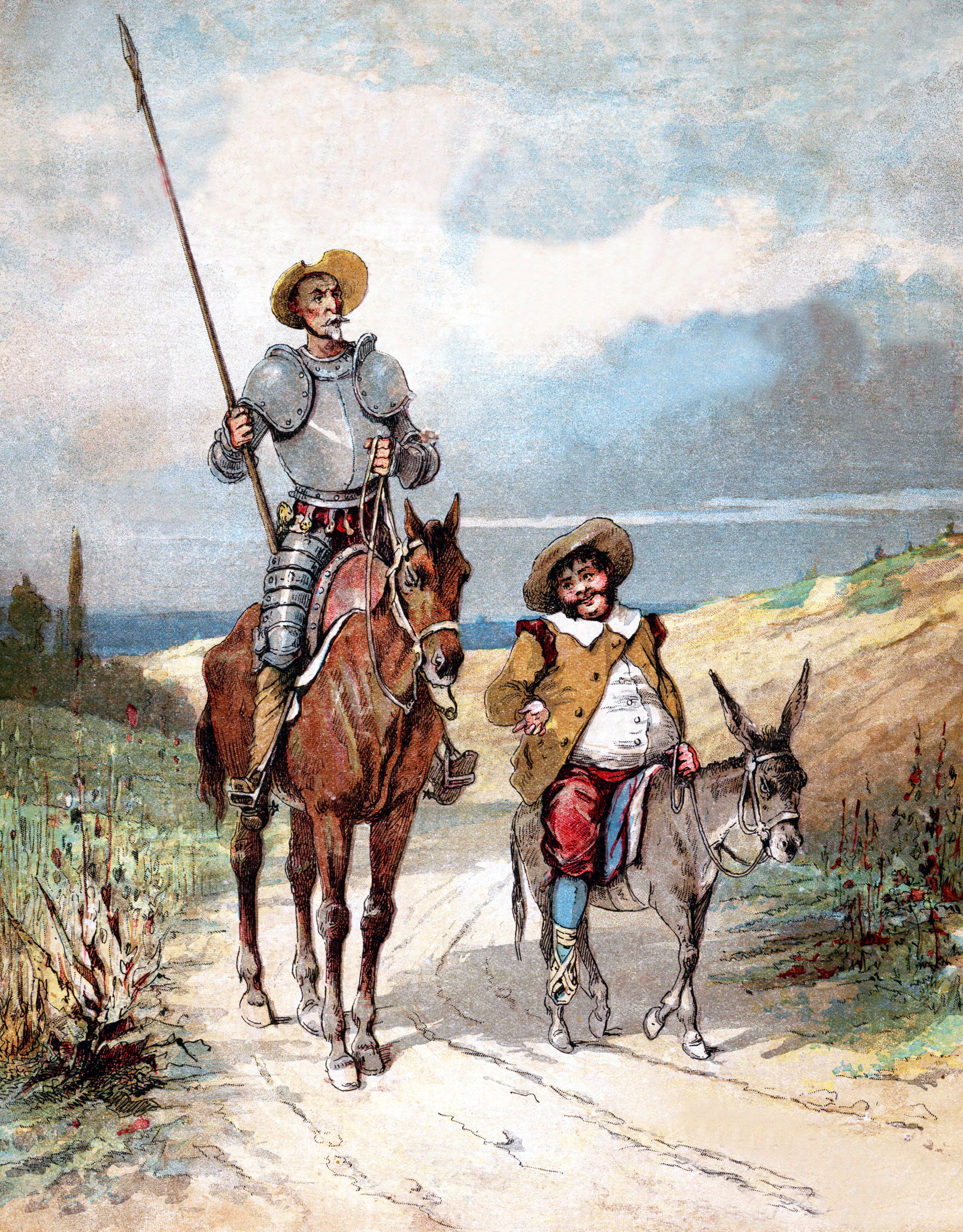 Don Quixote fought battles against imaginary enemies, too.