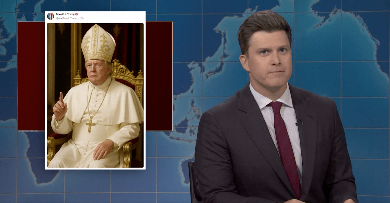 ‘snl’-weekend-update-roasts-trump’s-pope-dream,-stock-market-pleas