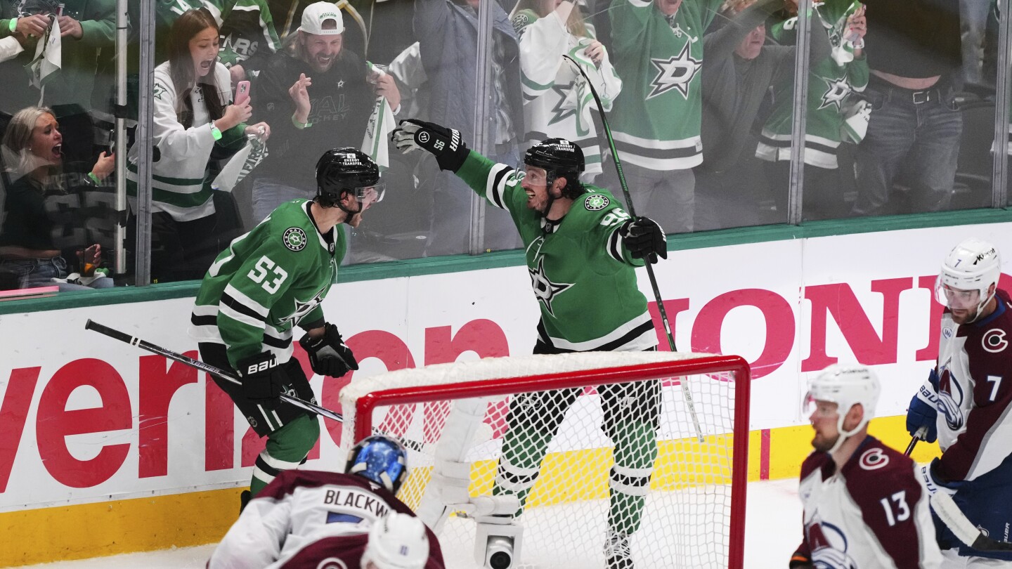 rantanen-has-hat-trick-as-stars-rally-past-avalanche-4-2-in-game-7-to-advance-to-2nd-round