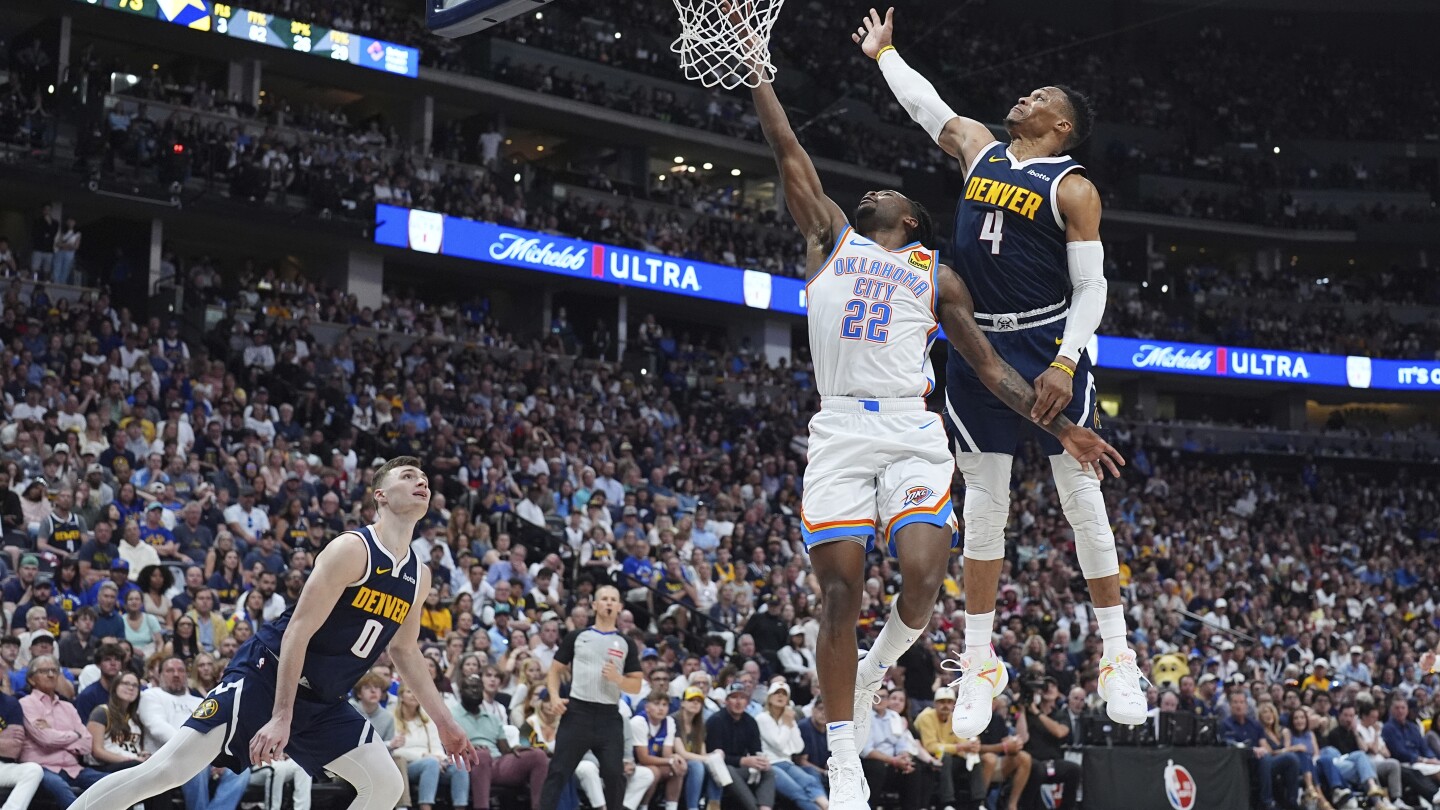 shai-gilgeous-alexander-scores-25-points-and-leads-thunder-past-denver-92-87-to-tie-series-2-2