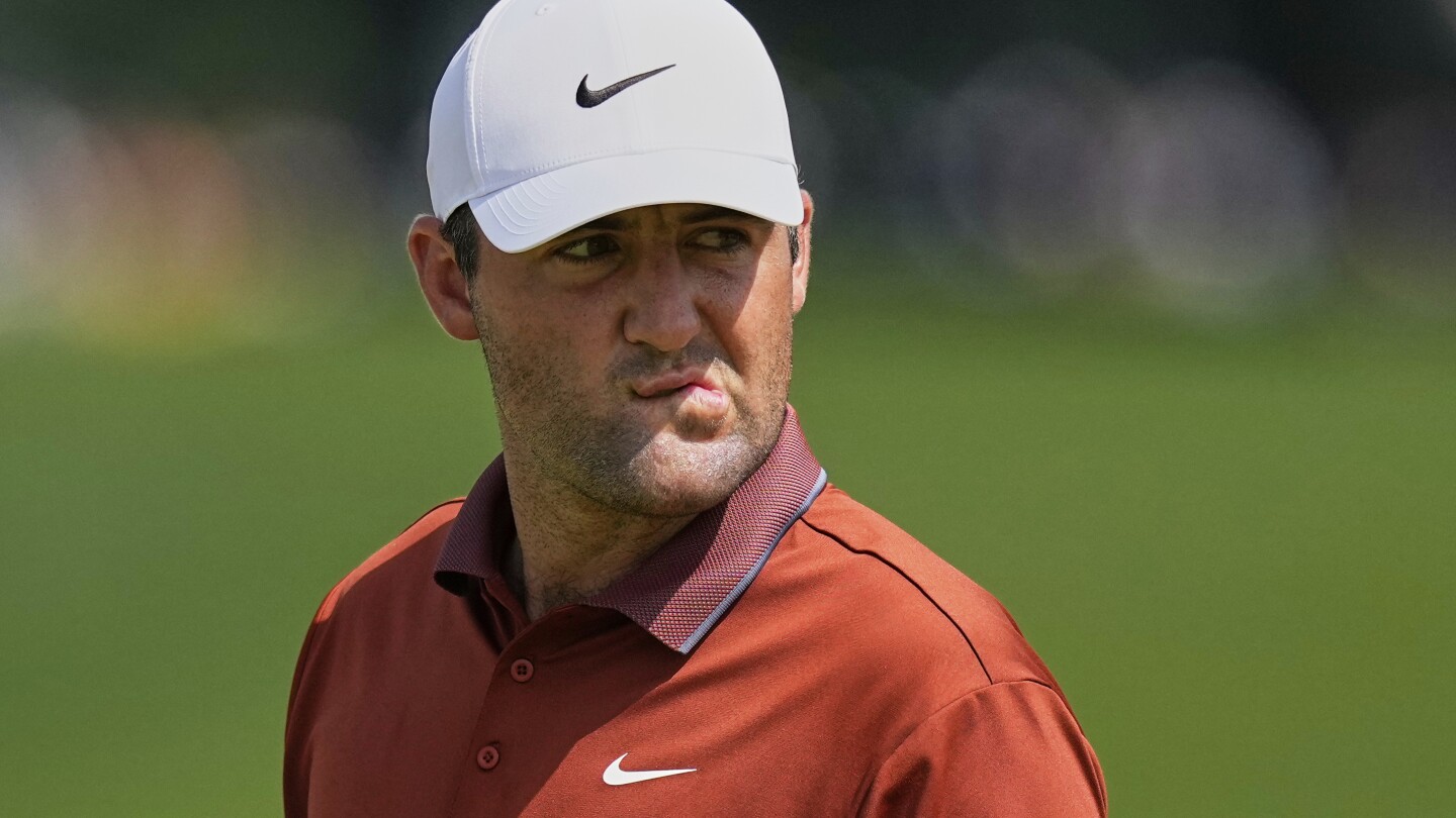 mud-balls!-schauffele-and-scheffler-have-rounds-muddied-by-double-bogeys-at-pga-championship