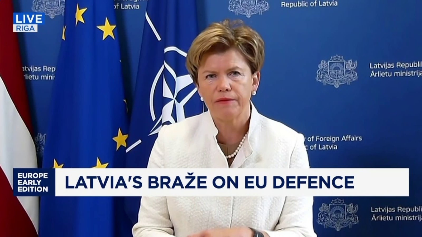 NATO to discuss new defense spending targets, Latvia's foreign minister says