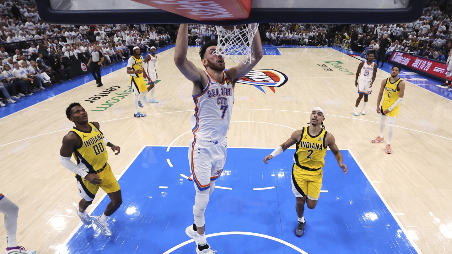 game-2:-thunder-will-try-to-tie-up-the-nba-finals,-while-pacers-will-seek-complete-control-of-series