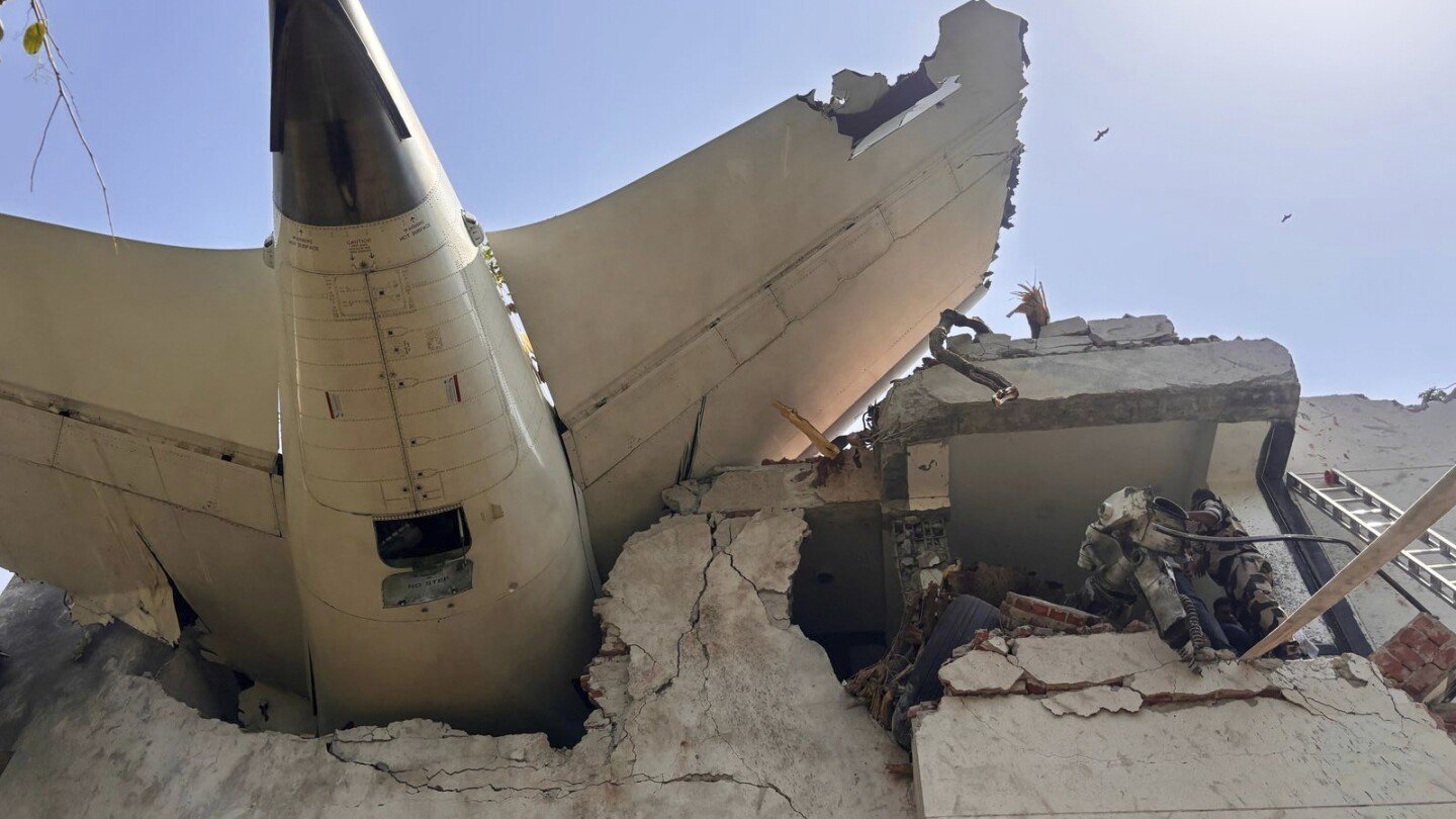 london-bound-air-india-flight-with-more-than-240-aboard-crashes-after-takeoff-from-ahmedabad,-india