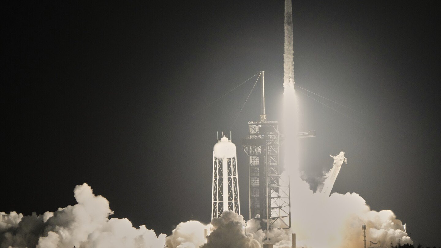 astronauts-from-india,-poland-and-hungary-blast-off-on-a-privately-funded-trip-to-the-space-station