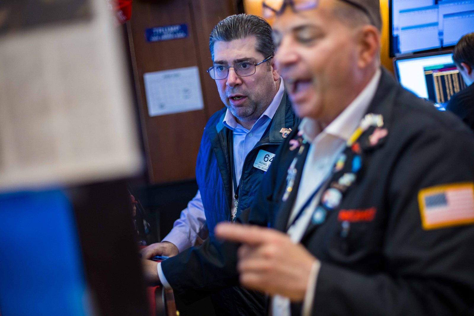 Traders work on the floor of the New York Stock Exchange on June 3, 2025.