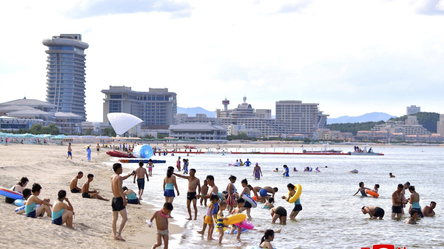 north-koreans-swim-and-play-at-a-beach-resort-touted-as-a-boost-for-tourism