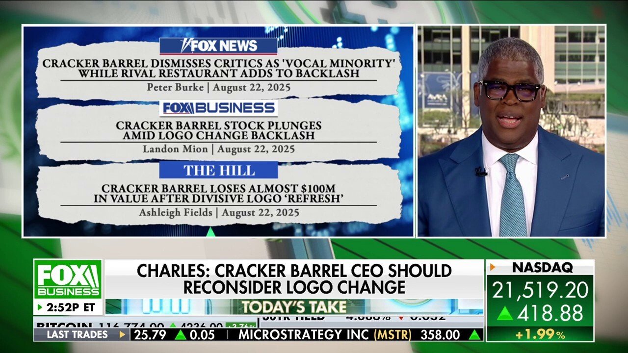 Charles Payne: Cracker Barrel CEO should reconsider logo change
