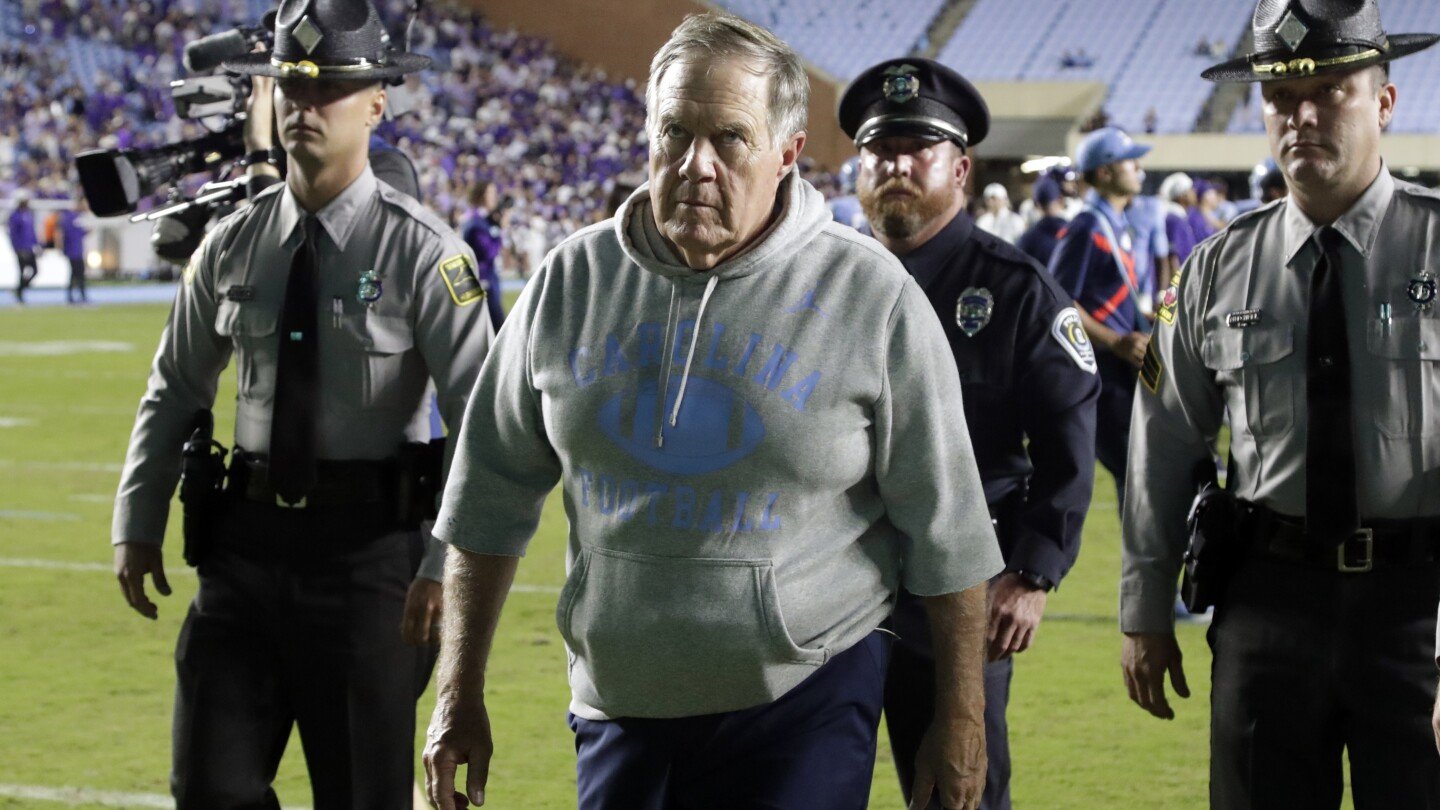 belichick-takes-the-field-with-north-carolina-for-the-1st-time-in-labor-day-opener-against-tcu