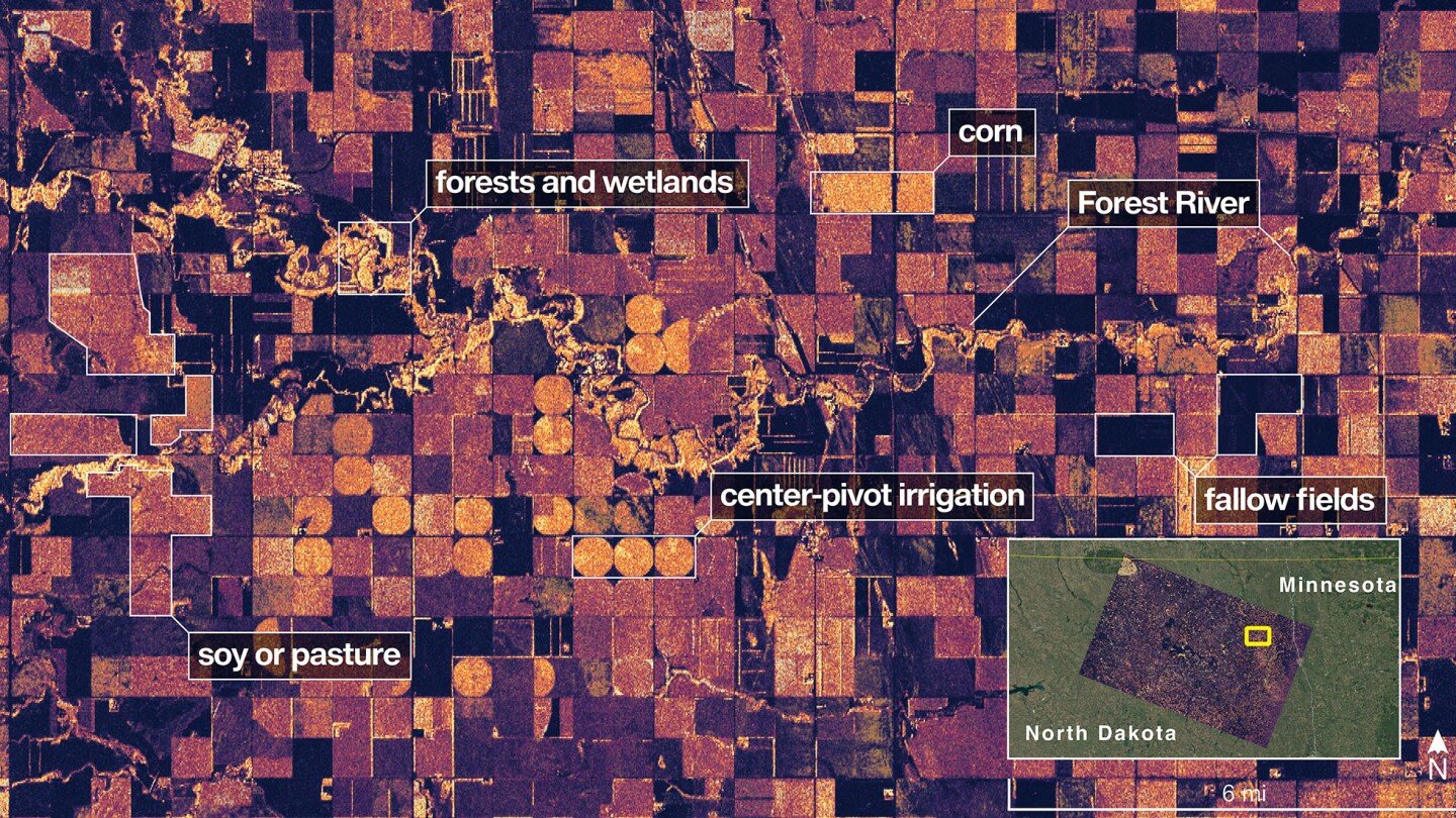 first-radar-images-from-new-earth-mapping-satellite-showcase-maine-coast-and-minnesota-farmland
