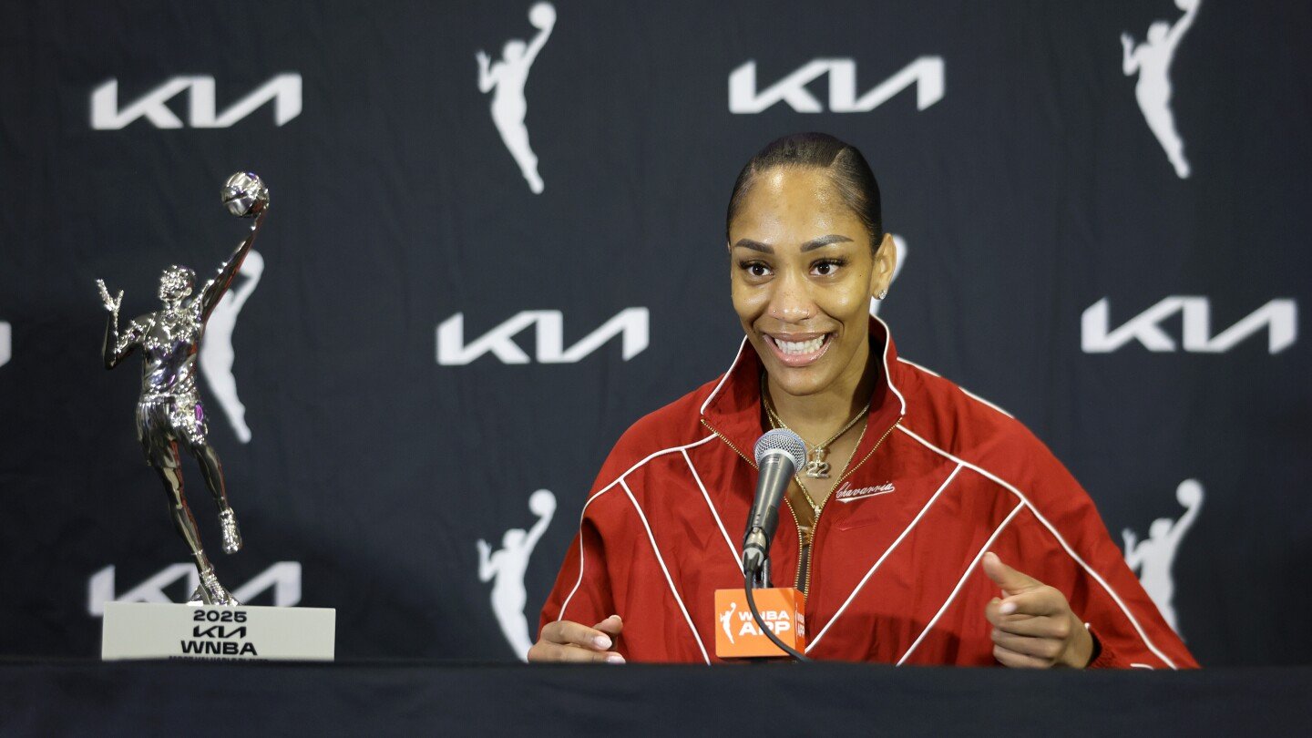 bam-adebayo-shares-emotions-that-came-with-presenting-a’ja-wilson-with-her-fourth-wnba-mvp-trophy