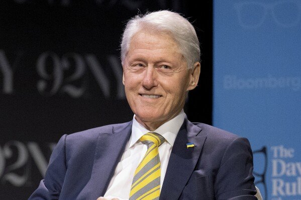 FILE - Former President Bill Clinton speaks at the 92nd Street Y in New York, May 4, 2023. (Photo by Evan Agostini/Invision/AP, File)